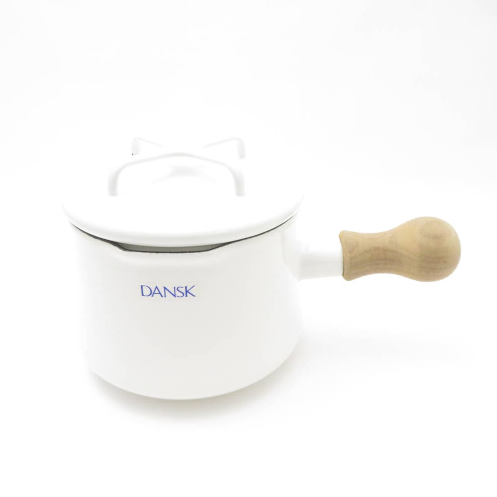 DANSK ダンスク コベンスタイル 片手鍋 1点 ホーロー ほうろう 12cm ミルクパン SD150U2 【中古】