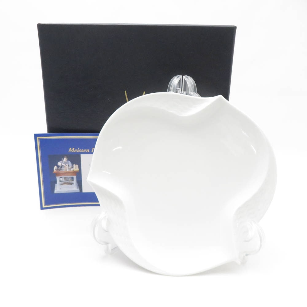 未使用 MEISSEN マイセン 波の戯れ 中皿 1枚 15cmプレート SU13017R2 【中古】