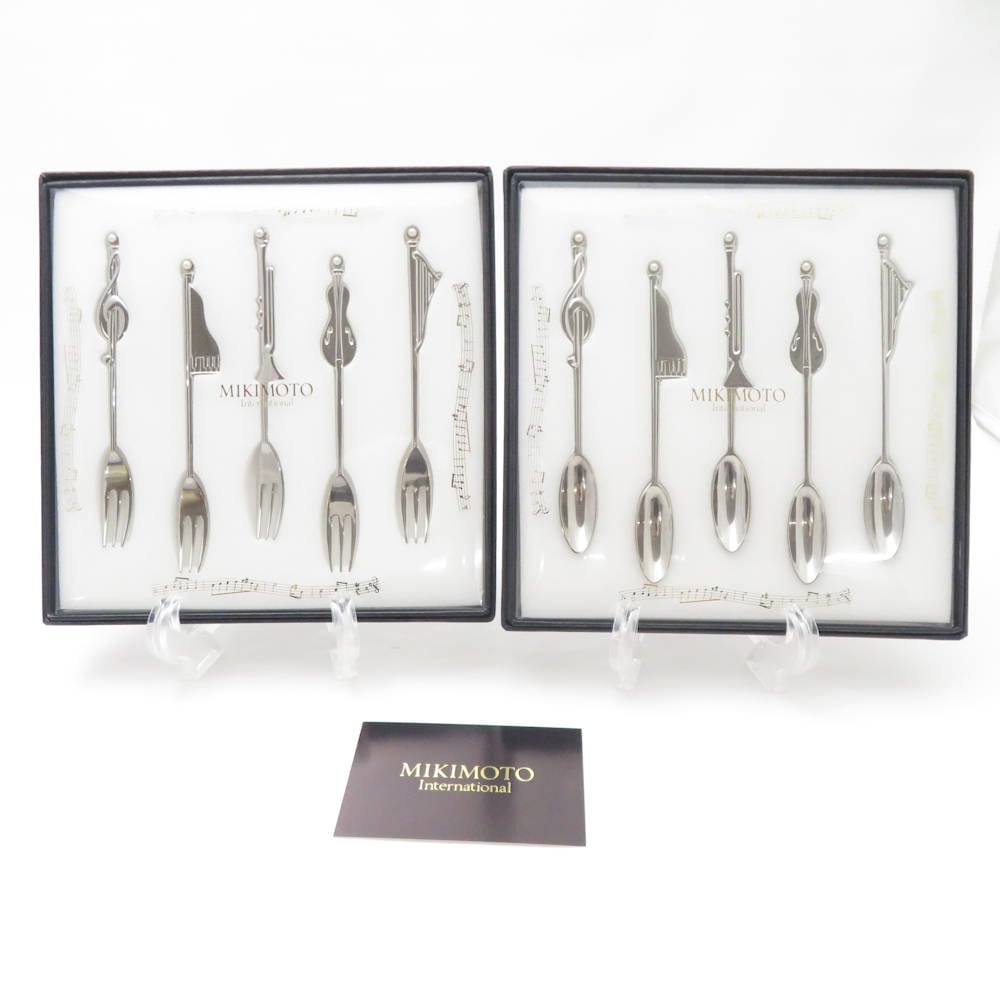 未使用 MIKIMOTO ミキモト カトラリー 10点 カトラリーセット 楽器 SU13018R2 【中古】