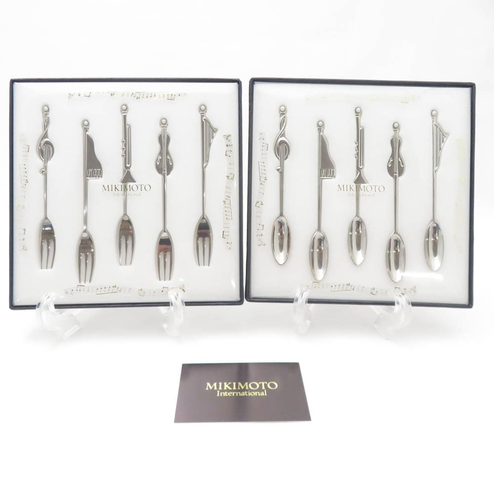 未使用 MIKIMOTO ミキモト カトラリー 10点 カトラリーセット 楽器 SU13019R2 【中古】