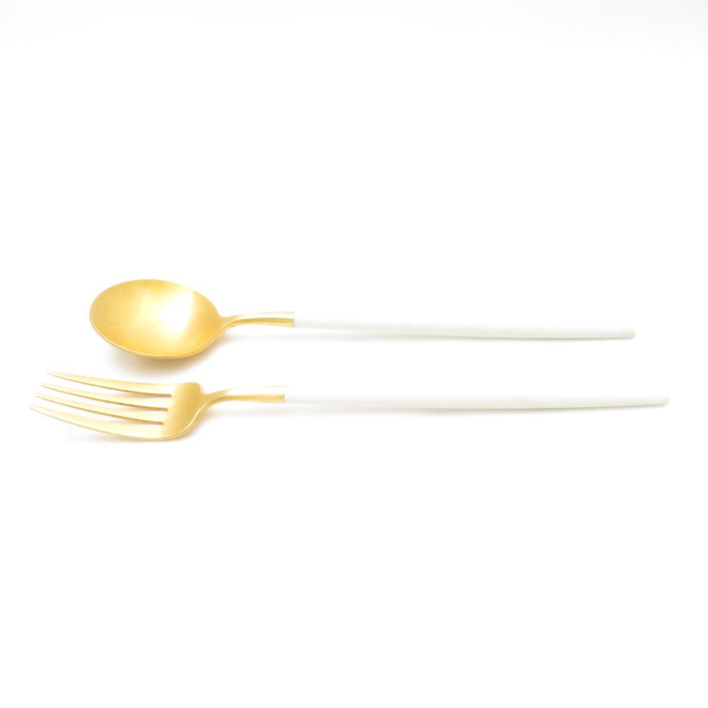Cutipol クチポール GOA ゴア デザートスプーン＆フォーク 2点 セット カトラリー SC8815J1 【中古】