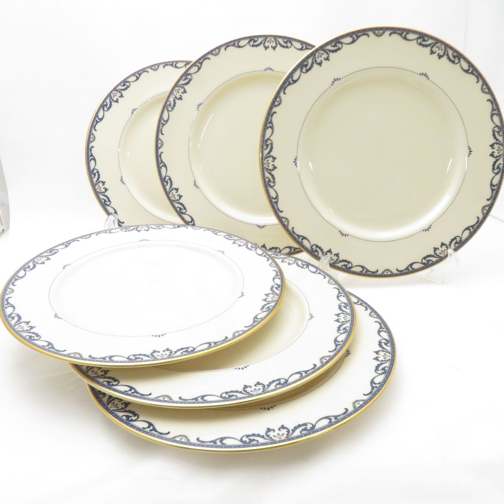 美品 LENOX レノックス LIBERTY リバティー 大皿 6枚 26cmプレート セット ディナー SY13259G2 【中古】