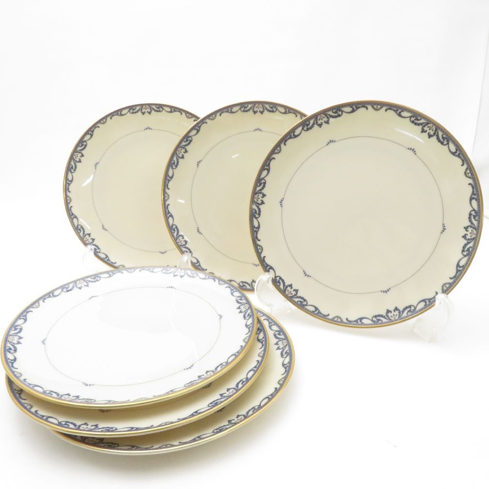 美品 LENOX レノックス LIBERTY リバティー 中皿 6枚 18cmプレート セット SY13261G2 【中古】