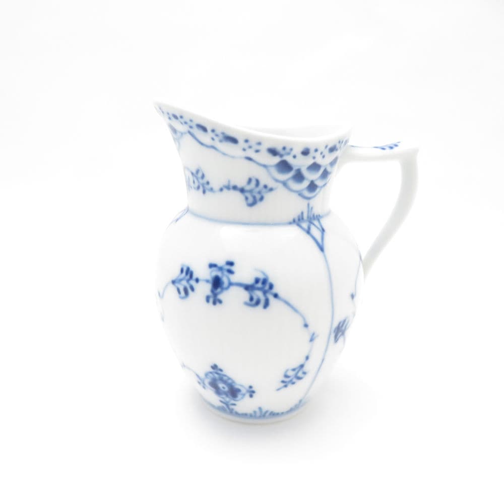 ROYAL COPENHAGEN ロイヤルコペンハーゲン ブルーフルーテッドハーフレース クリーマー ミルクピッチャー ジャグ デンマーク製 SC8863L1 【中古】