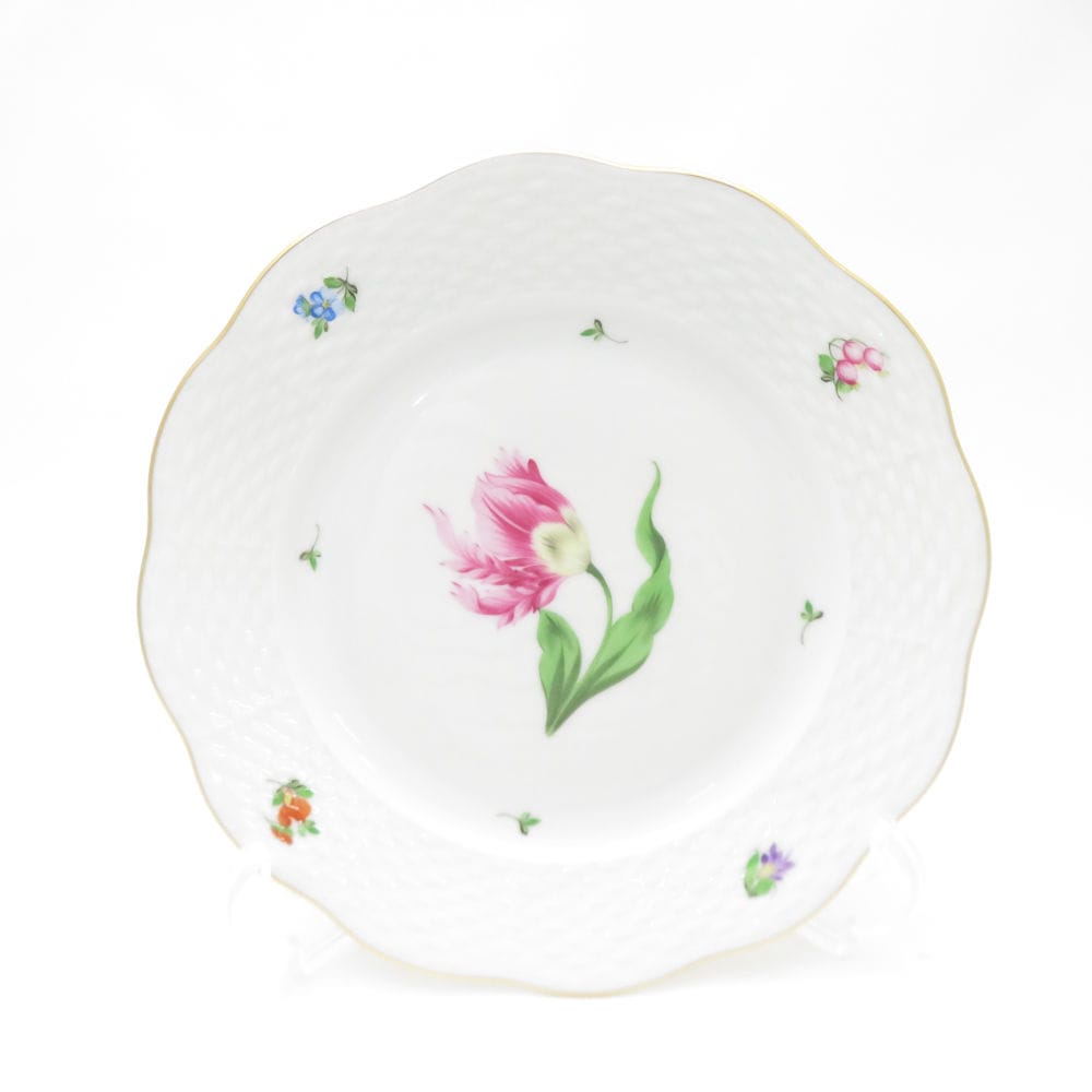 Herend ヘレンド バコニーの春 PDB 中皿 19cmプレート 花 フラワー キティピンク SC8865L1 【中古】