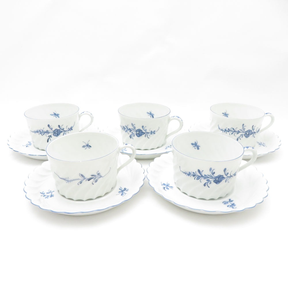 美品 HAVILAND アビランド ティーカップ＆ソーサー 5客 セット SY13117J2 【中古】