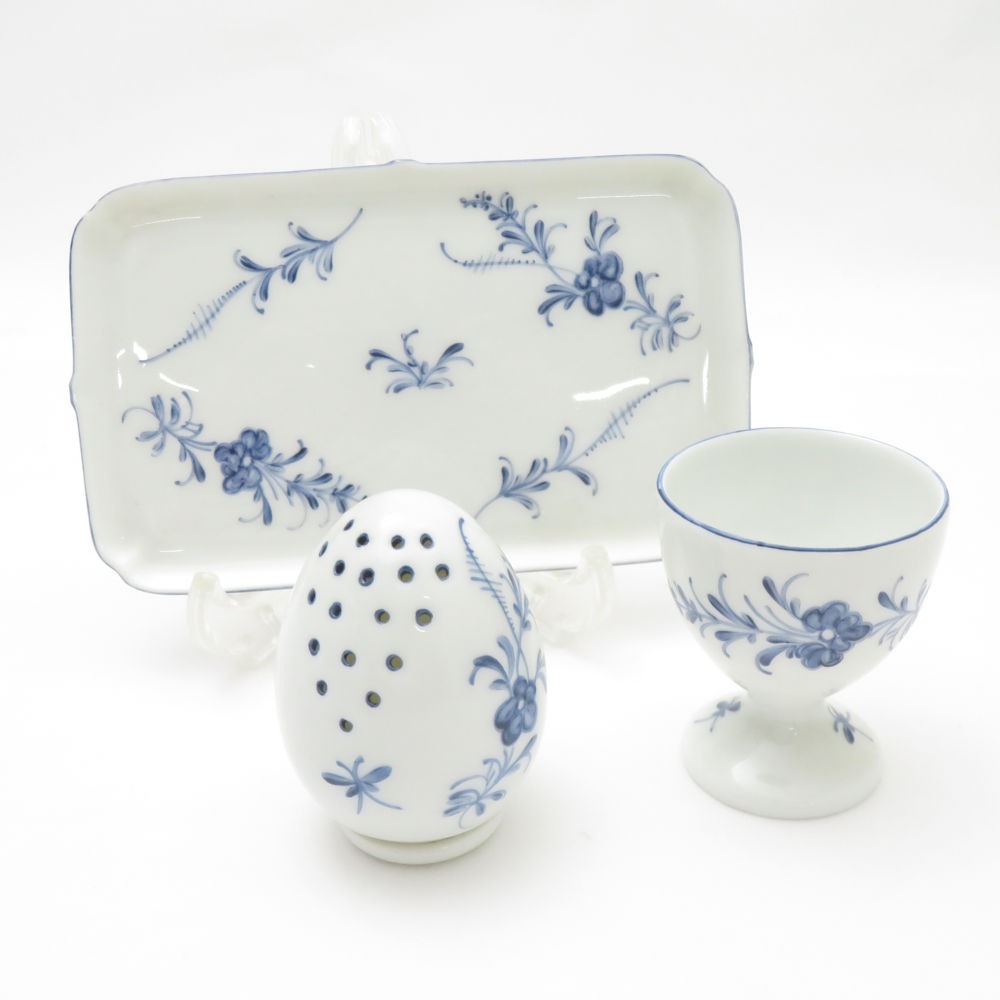 美品 HAVILAND アビランド 調味料入れ エッグカップ トレイ 3点 セット SY13120J2 【中古】