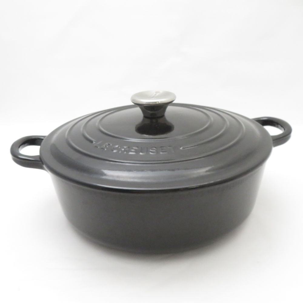 ル・クルーゼ　ココットジャポネーズ 24cm　黒　中古　おまけ付き♪ 楽天市場】ル・クルーゼ 公式 ｜ シグニチャー ココット