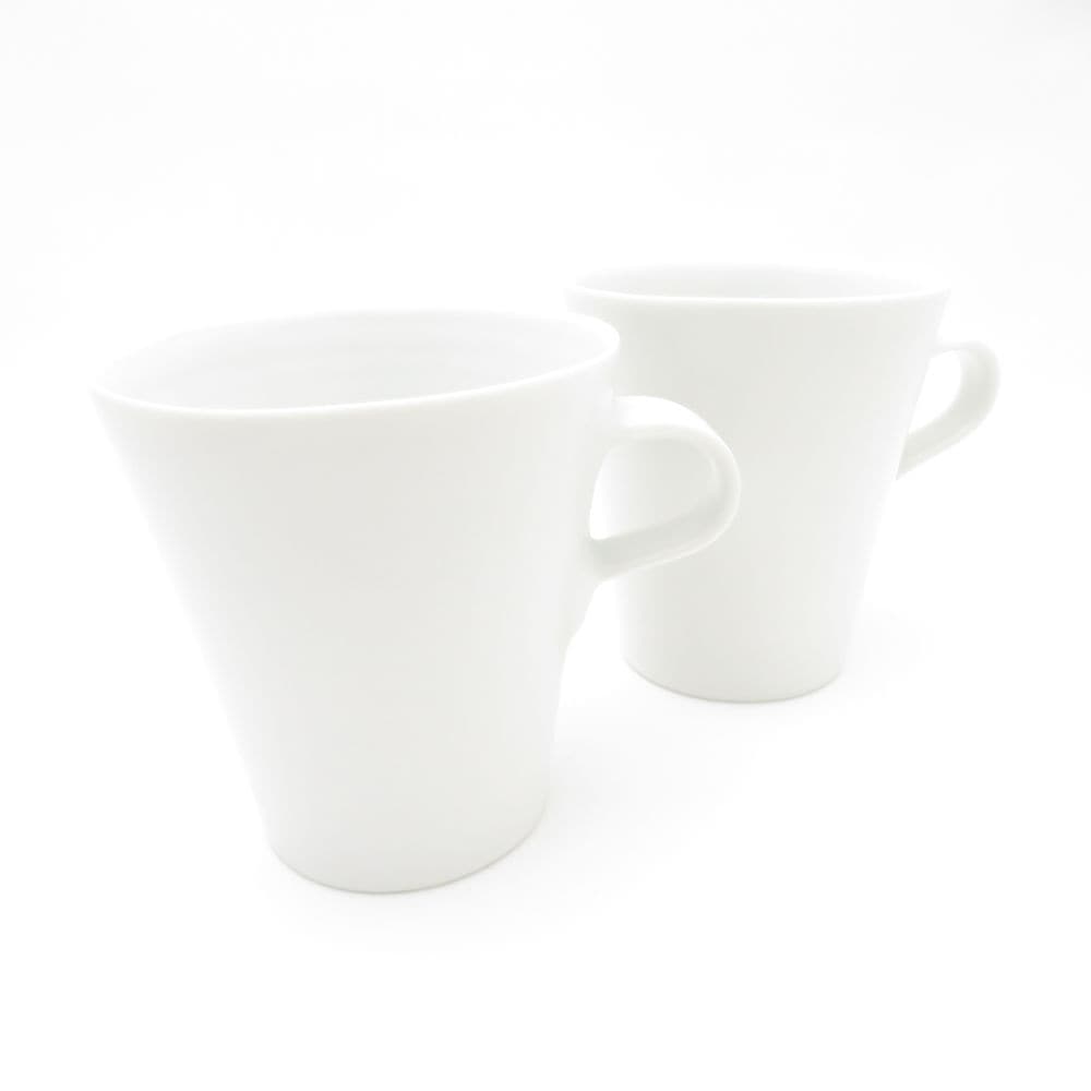 美品 Satoshi Takaku 高久敏士 マグカップ 2点 磁器 コップ ペア SY13182S2 【中古】