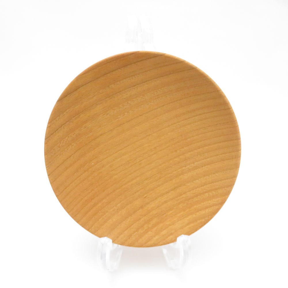 美品 Ryuji Mitani 三谷龍二 小皿 木製 10cmプレート ミニ 山桜 SY13195S2 【中古】