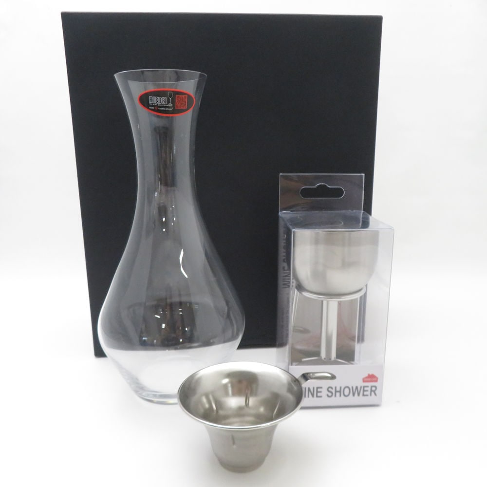 未使用 RIEDEL リーデル デキャンタ ワインシャワー ワインロート ギフトセット デカンタ SY13241K1 【中古】