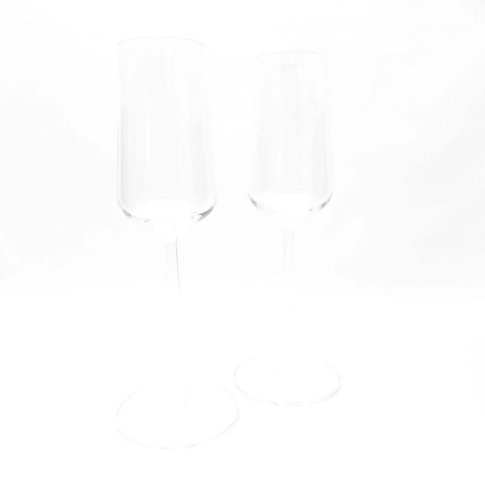 美品 iittala イッタラ エッセンス シャンパングラス 2客 ペア H23cm SC8768H2 【中古】
