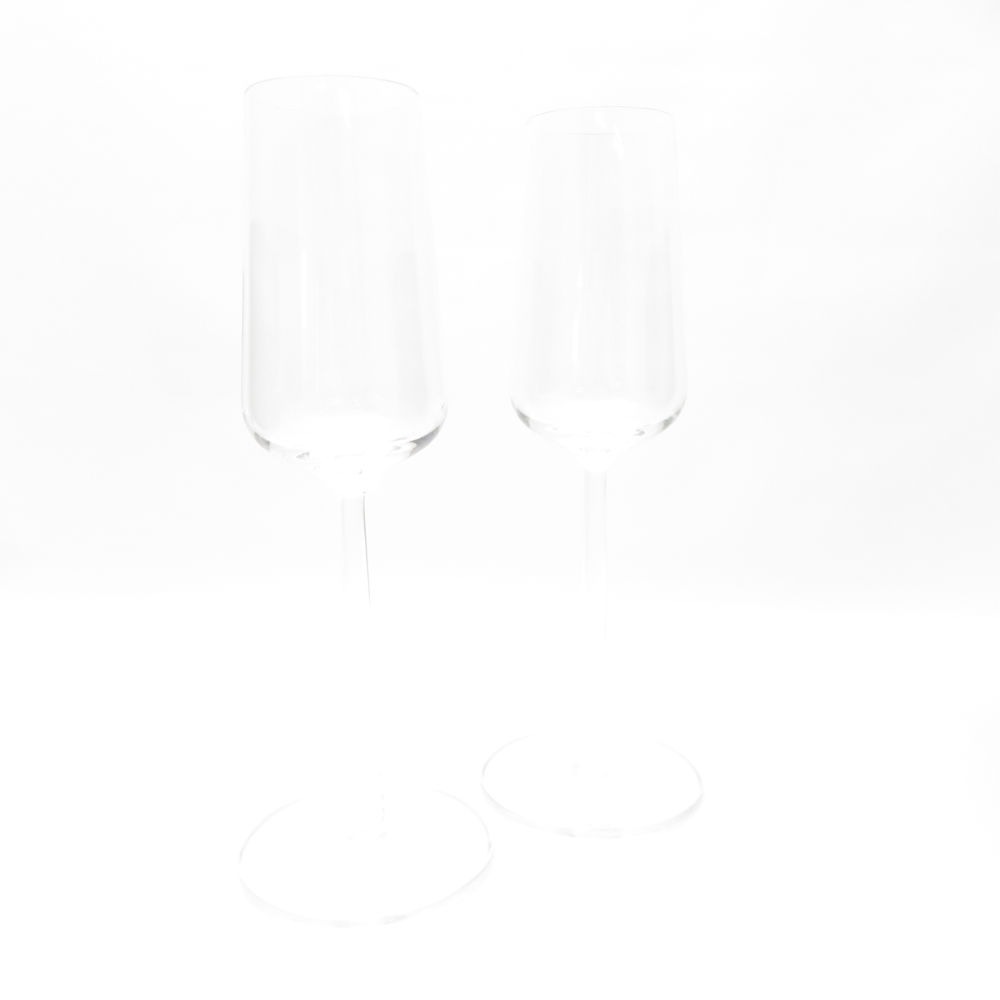 美品 iittala イッタラ エッセンス シャンパングラス 2客 ペア H23cm SC8768H2 【中古】