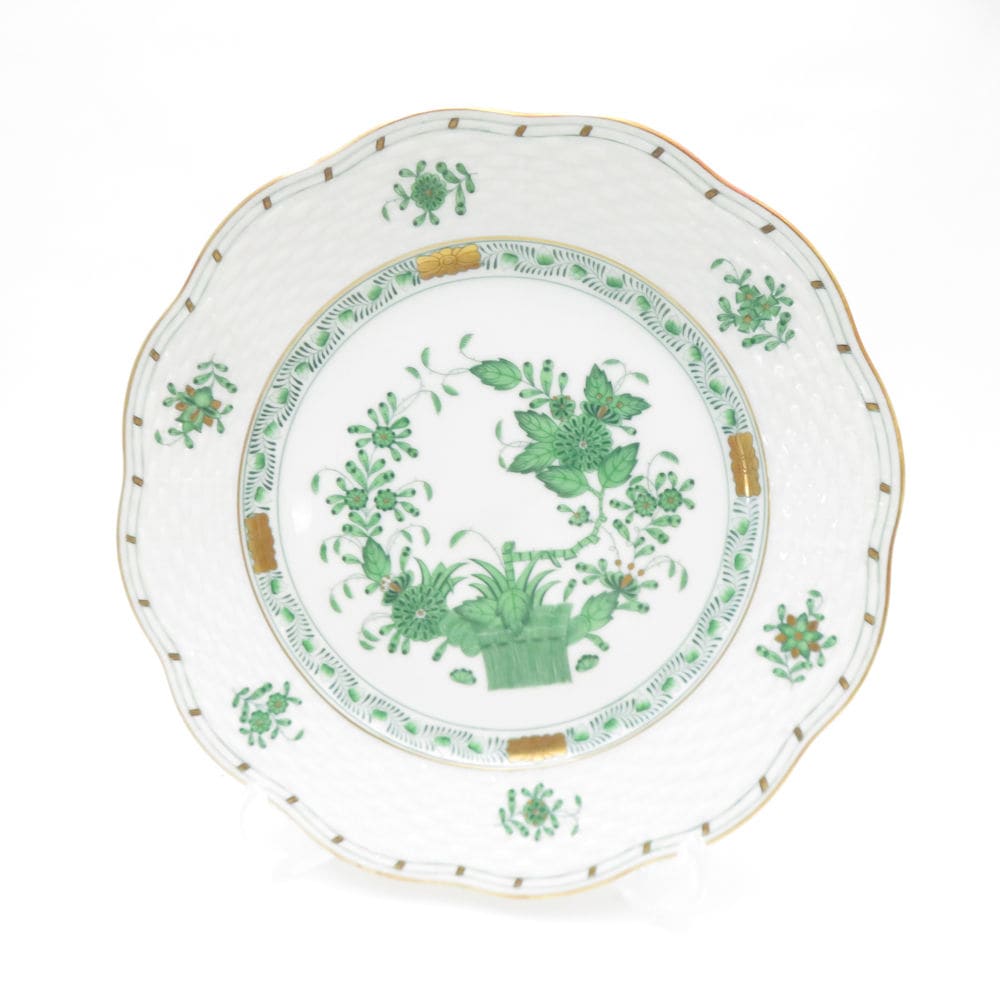 美品 Herend ヘレンド インドの華 FV 517 中皿 19cmデザートプレート ケーキ 金彩 SU13150H2 【中古】