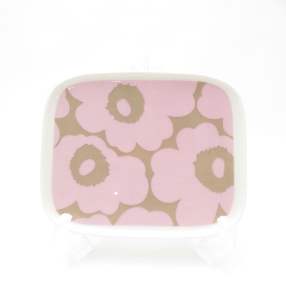 marimekko マリメッコ ウニッコ スクエアプレート 15cmプレート 中皿 北欧 SM4510H2 【中古】