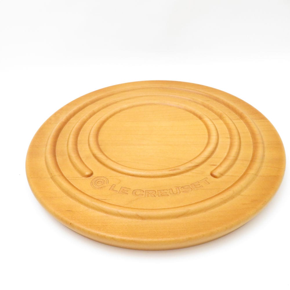 美品 Le Creuset ルクルーゼ メープルウッド トリベット 鍋敷き 木製 SM4511H2 【中古】