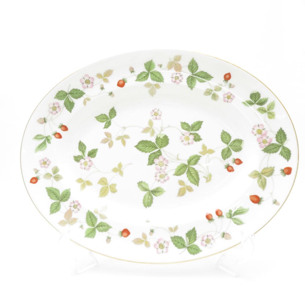WEDGWOOD ウェッジウッド ワイルドストロベリー オーバルプラター 35cmプレート 大皿 楕円 SC8779U2 【中古】