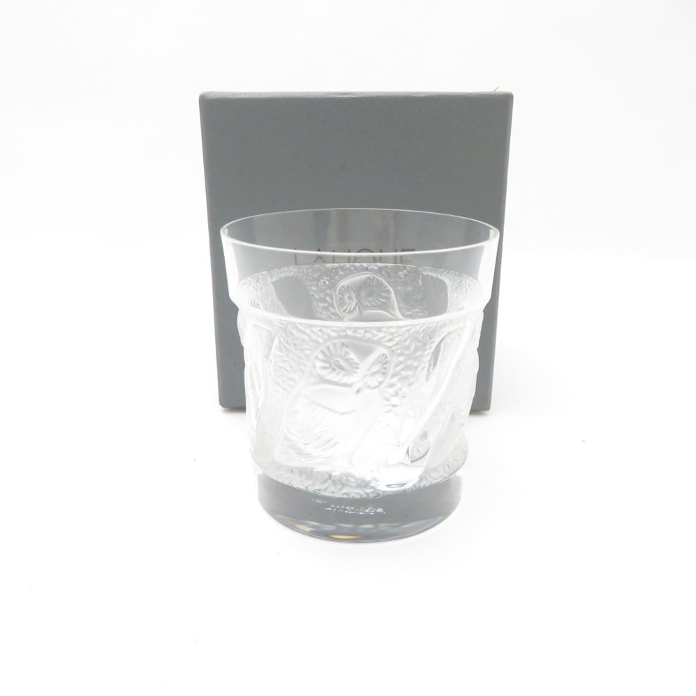美品 LALIQUE ラリック ユロット タンブラー フクロウ 梟 ふくろう ウイスキー グラス SC8716Q1 【中古】