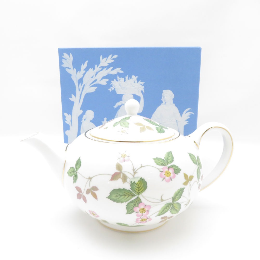 未使用 WEDGWOOD ウェッジウッド ワイルドストロベリー ティーポット 1点 Sサイズ 茶器 SC8968D1 【中古】