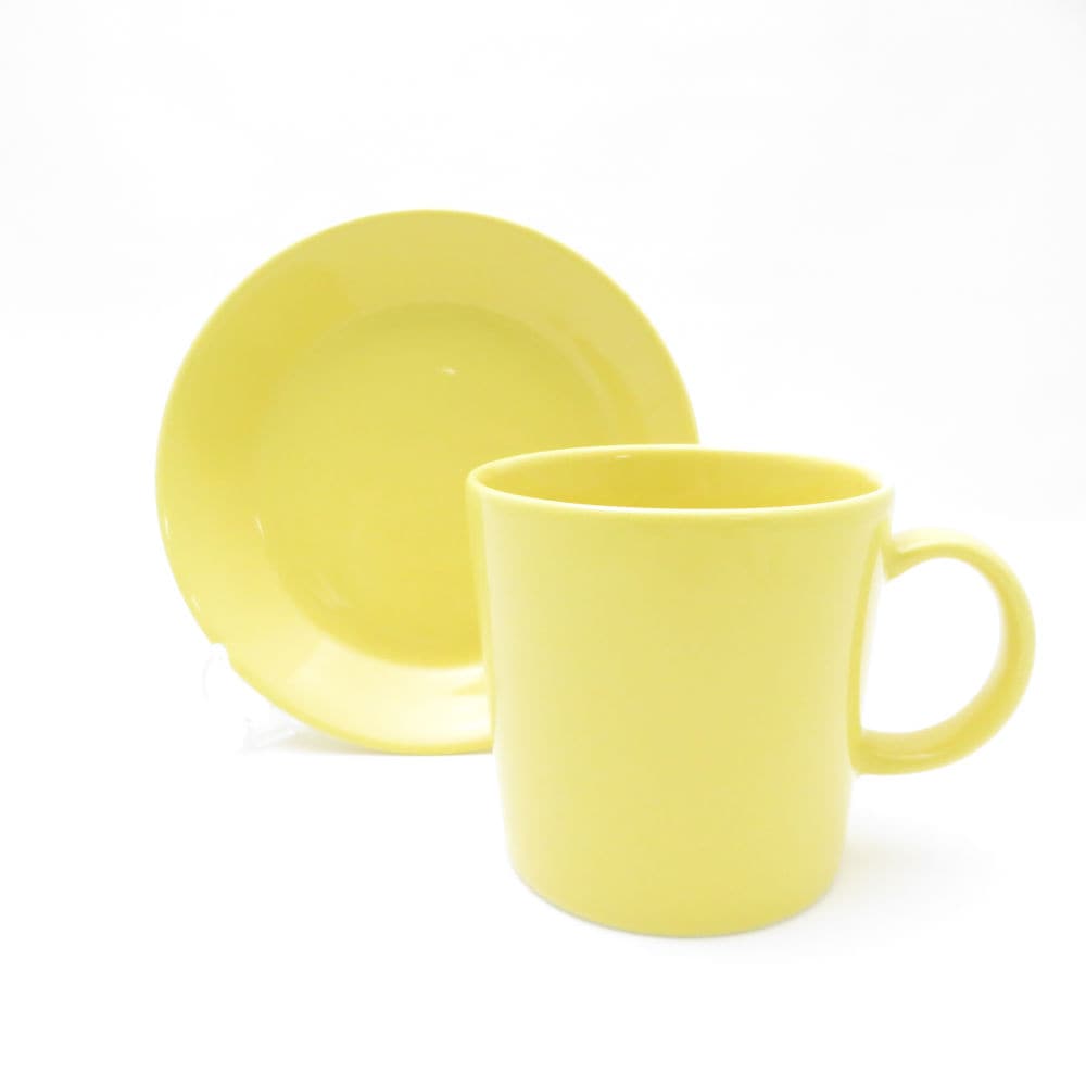 美品 iittala イッタラ ティーマ scope 25 V. スコープ特注 2025復刻 マグカップ 小皿 2点 セット 14cmプレート 北欧 フィンランド SU13124J2 【中古】