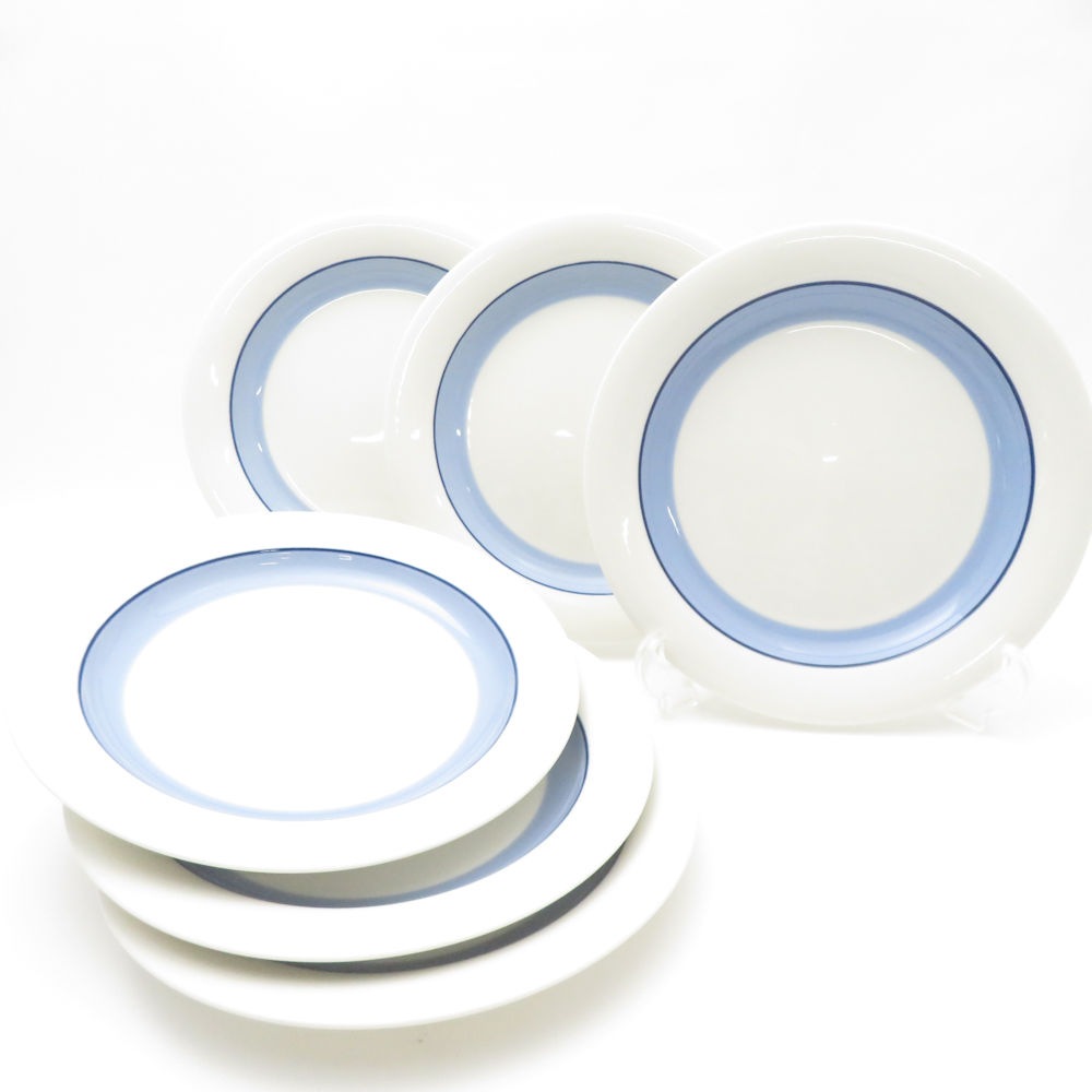 未使用 ARABIA アラビア Pudas Arctica アークティカ プダス 中皿 6枚 セット 20cmプレート 旧ロゴ 北欧 SC8913J1 【中古】