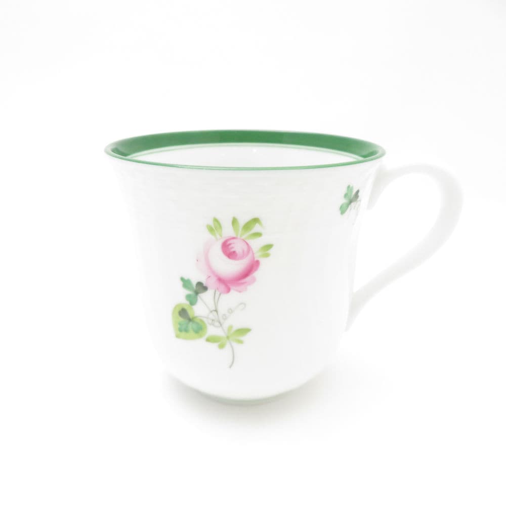 美品 Herend ヘレンド ウィーンの薔薇 ミッドマグ VRH 1729 マグカップ 1点 ミッド ミルク ティー コーヒー バラ SU13092K1 【中古】