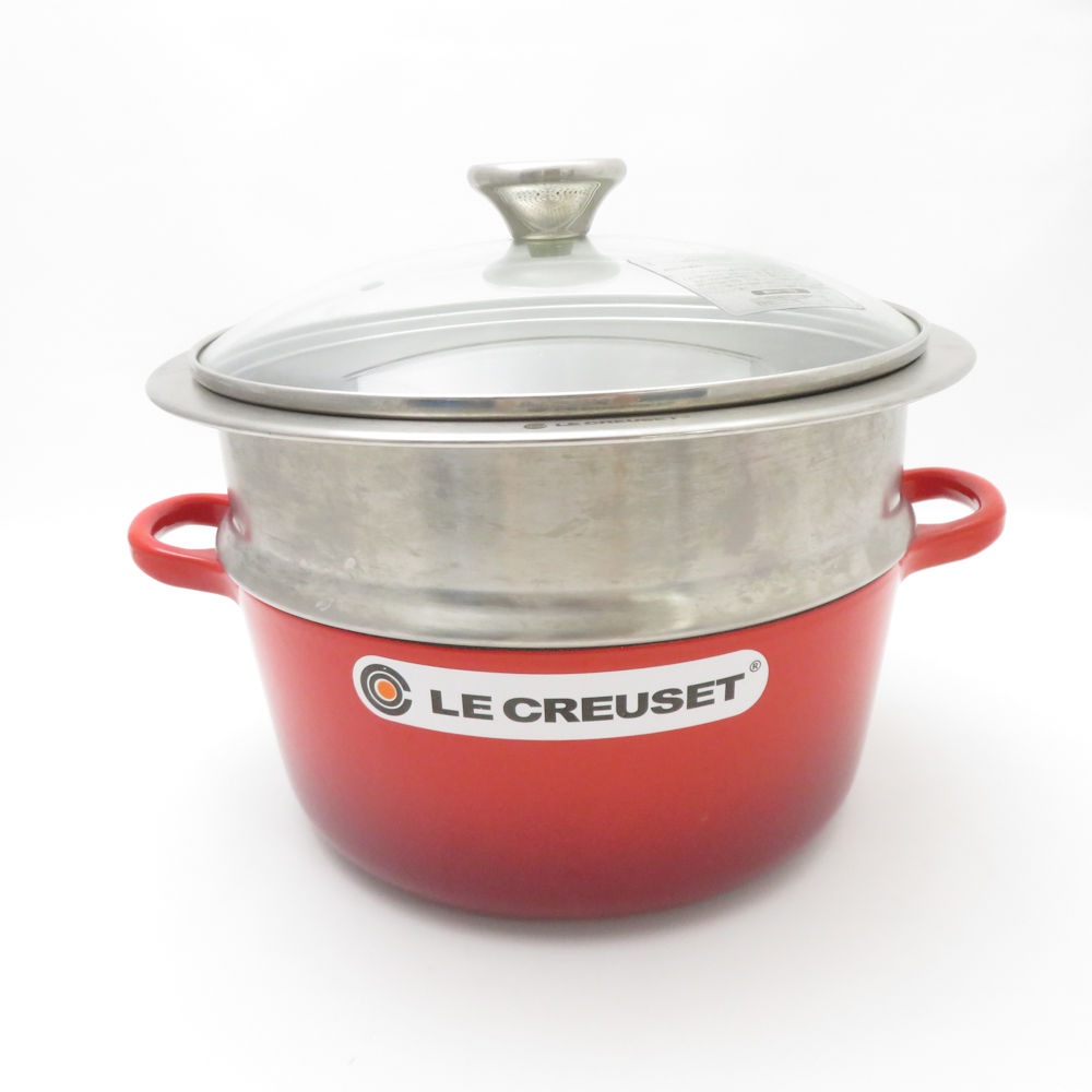 Le Creuset 鋳鉄製 両手鍋 22cm ブルー 廃盤色 Le Creuset 鋳鉄製 両手鍋