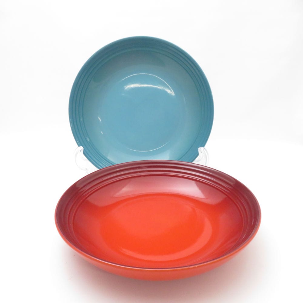 美品 Le Creuset ルクルーゼ 大皿 2枚 セット 25cmプレート SU13144J1 【中古】