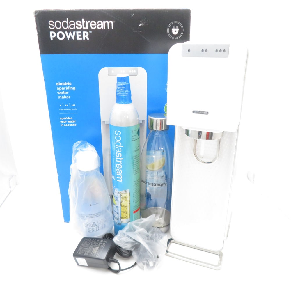 美品 sodastream ソーダストリーム PWR-001 SOURCE Power ソースパワー 炭酸水メーカー 1点 電動 キッチン家電 調理器具 SU13056Z 【中古】