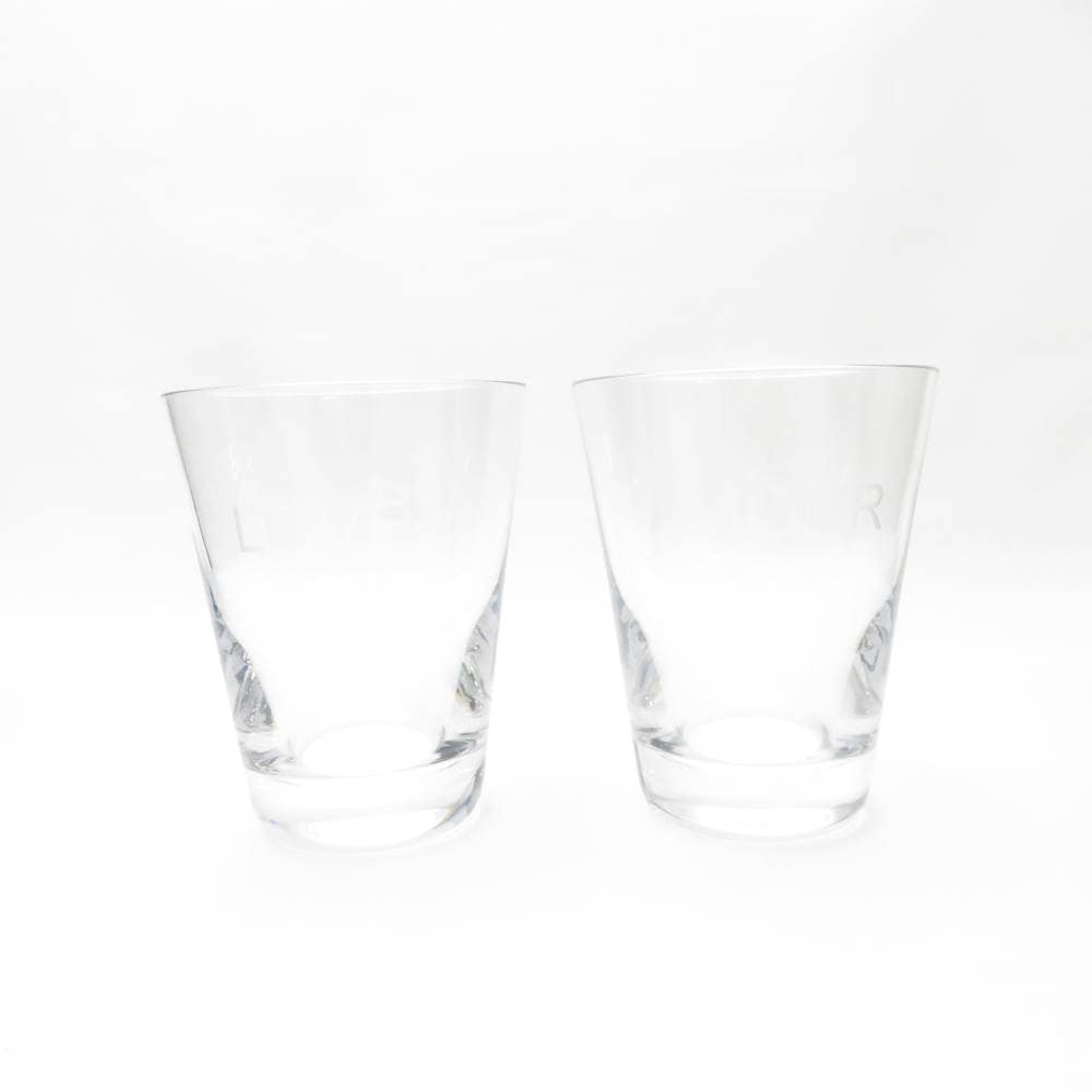 美品 Baccarat バカラ カステルバジャックコラボ タンブラー 2点 ペア LOVE AMOUR グラス SO3639A1 【中古】