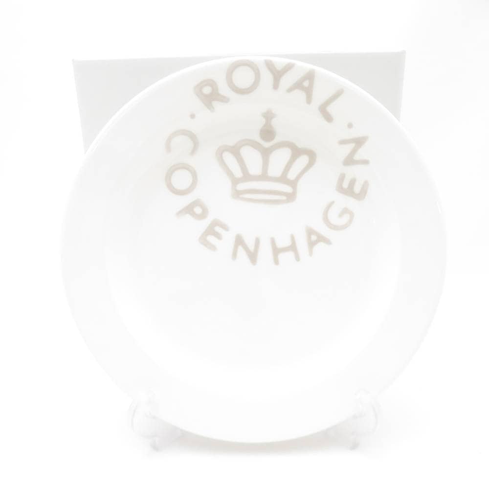 未使用 ROYAL COPENHAGEN ロイヤルコペンハーゲン ニューシグネチャー 中皿 1枚 21cm 廃盤 グレー SO3641A1 【中古】