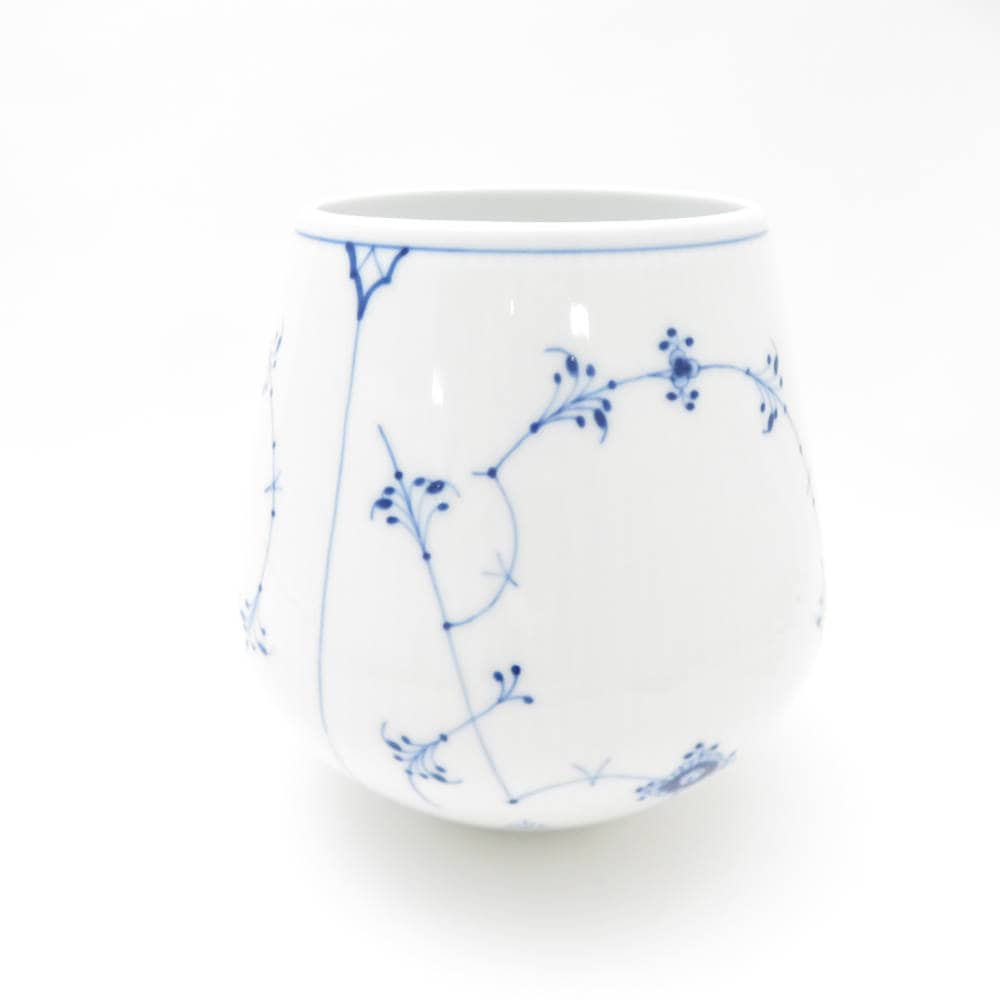 美品 ROYAL COPENHAGEN ロイヤルコペンハーゲン ブルーフルーテッドプレイン 花瓶 1点 Mサイズ フラワーベース 花びん 花器 SC8942B3 【中古】