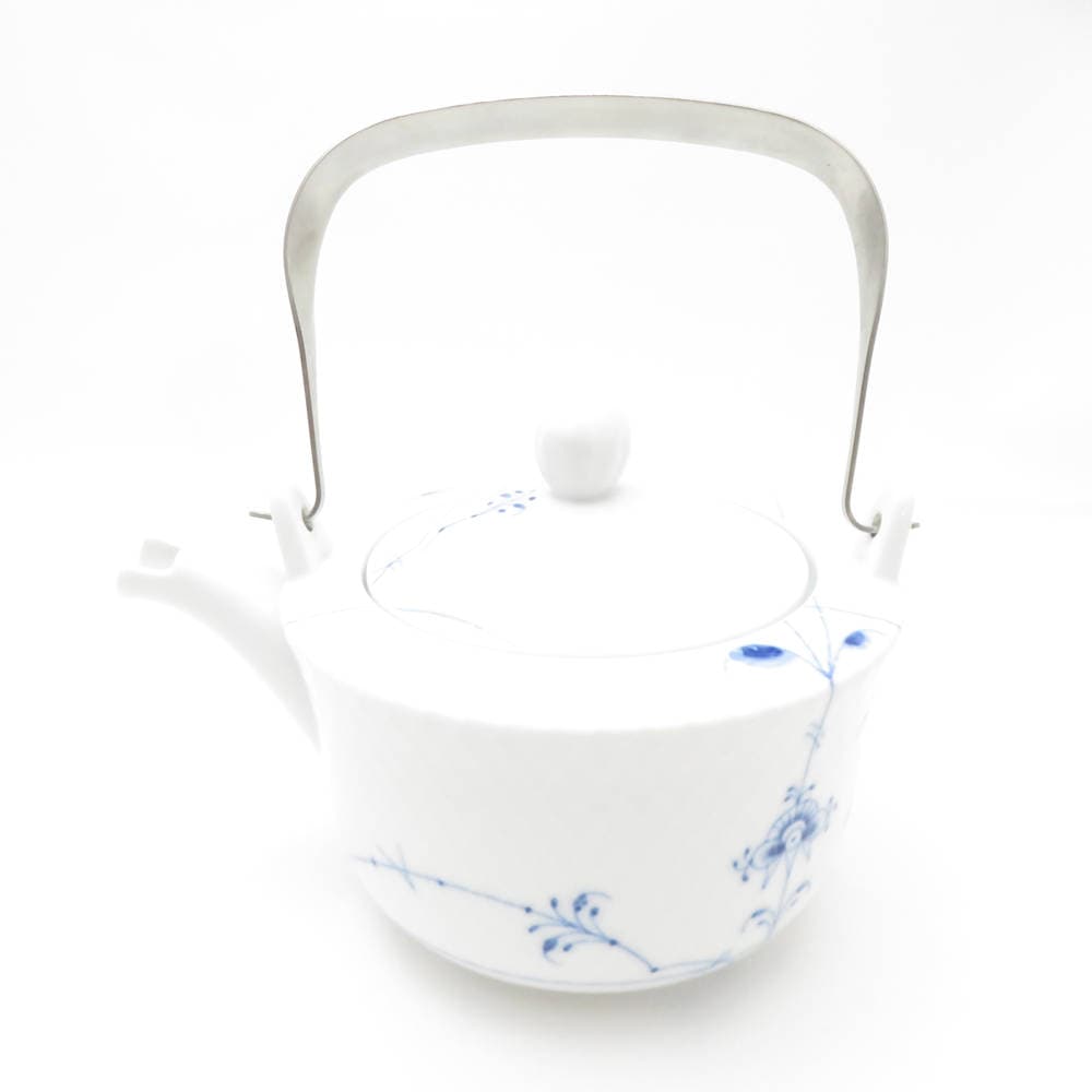 ROYAL COPENHAGEN ロイヤルコペンハーゲン ブルーパルメッテ ティーポット 1点 700ml 茶器 SC8943B3 【中古】