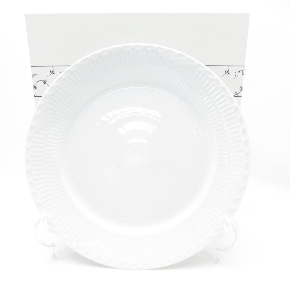 美品 ROYAL COPENHAGEN ロイヤルコペンハーゲン ホワイトフルーテッドハーフレース 627 大皿 1枚 27cmプレート ディナー SY13317P1 【中古】