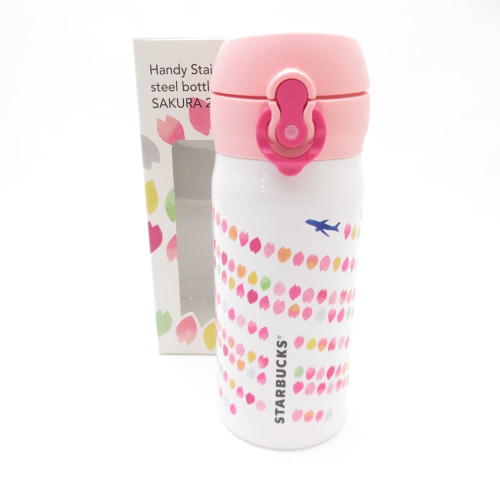 未使用 STARBUCKS スターバックス ハンディーステンレスボトル さくら2015 タンブラー 1点 水筒 マイボトル スタバ SM4579J2 【中古】