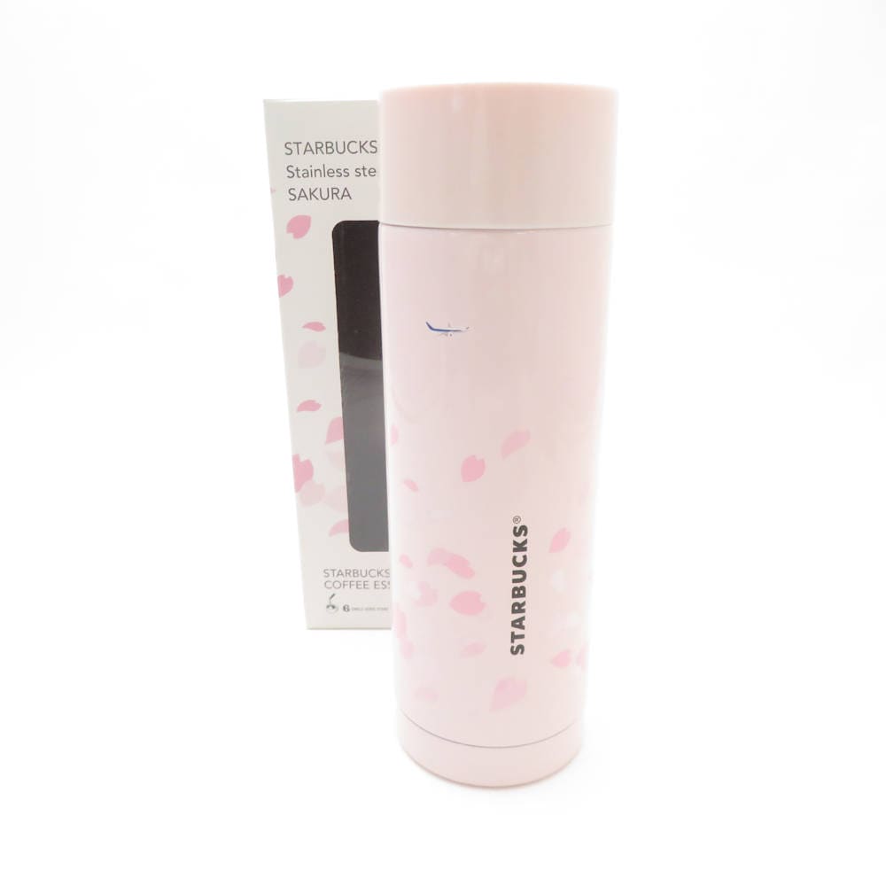 未使用 STARBUCKS スターバックス ステンレスコーヒーボトルさくら タンブラー 1点 水筒 マイボトル スタバ SM4581J2 【中古】