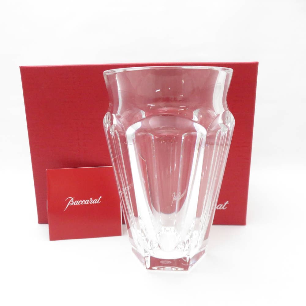 美品 Baccarat バカラ ネリー フラワーベース 1点 クリスタル タリランド H17 花瓶 飾壺 オブジェ SU13071X2 【中古】