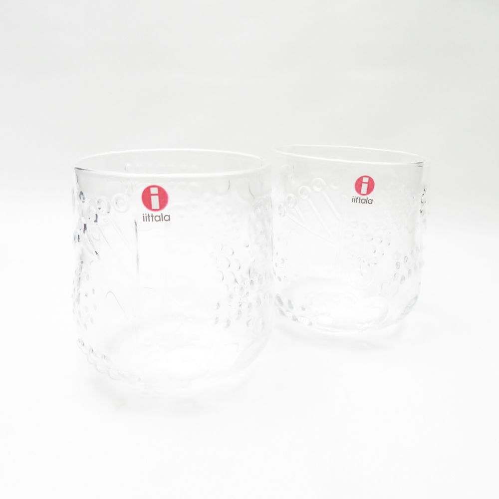 美品 iittala イッタラ フルッタ タンブラー 2点 ペア グラス 北欧 フィンランド SU13155G2 【中古】