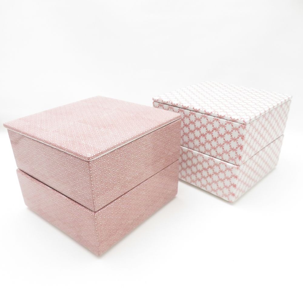 美品 TIME&STYLE タイムアンドスタイル 重箱 2点 セット 赤白 Scope SU13161G2 【中古】