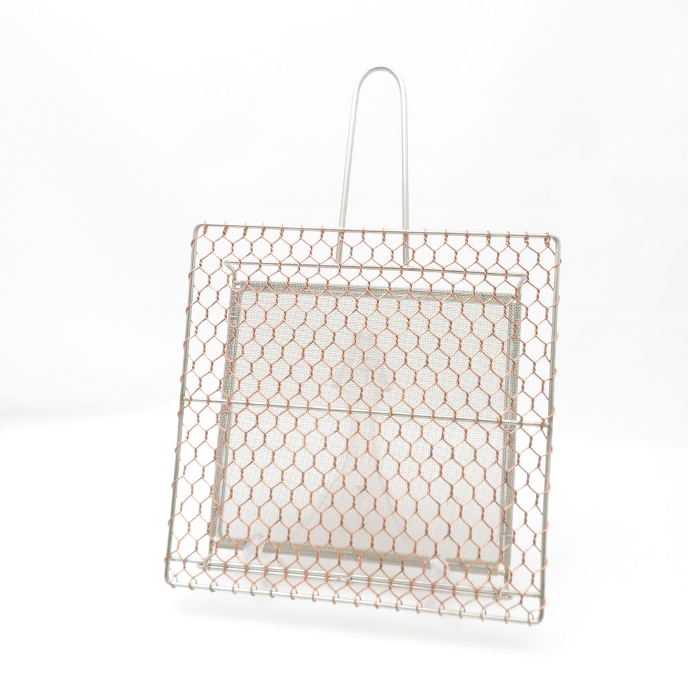 美品 辻和金網 手付焼網 1点 京都伝統工芸品 キッチン 調理器具 SU13162G2 【中古】