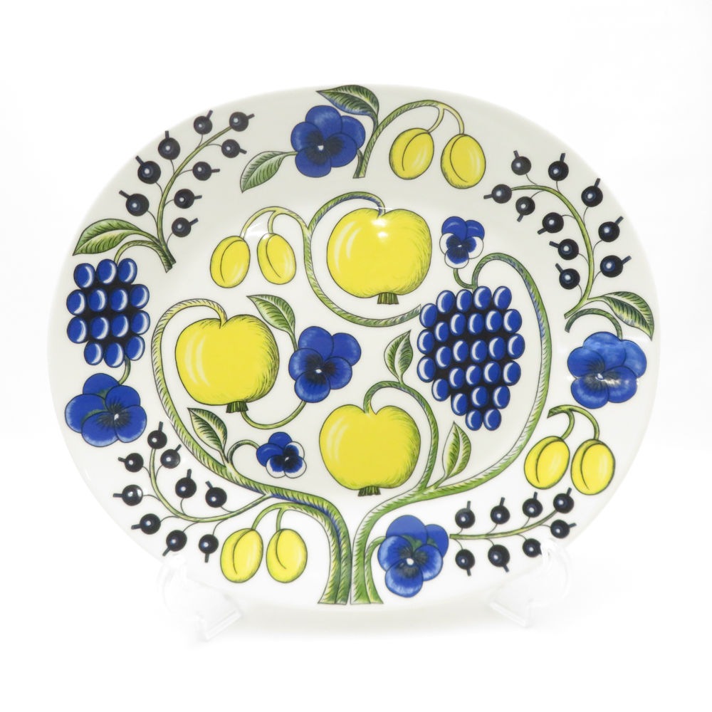 ARABIA アラビア パラティッシ カラー オーバルプレート 36cm 大皿 SC8994G1 【中古】