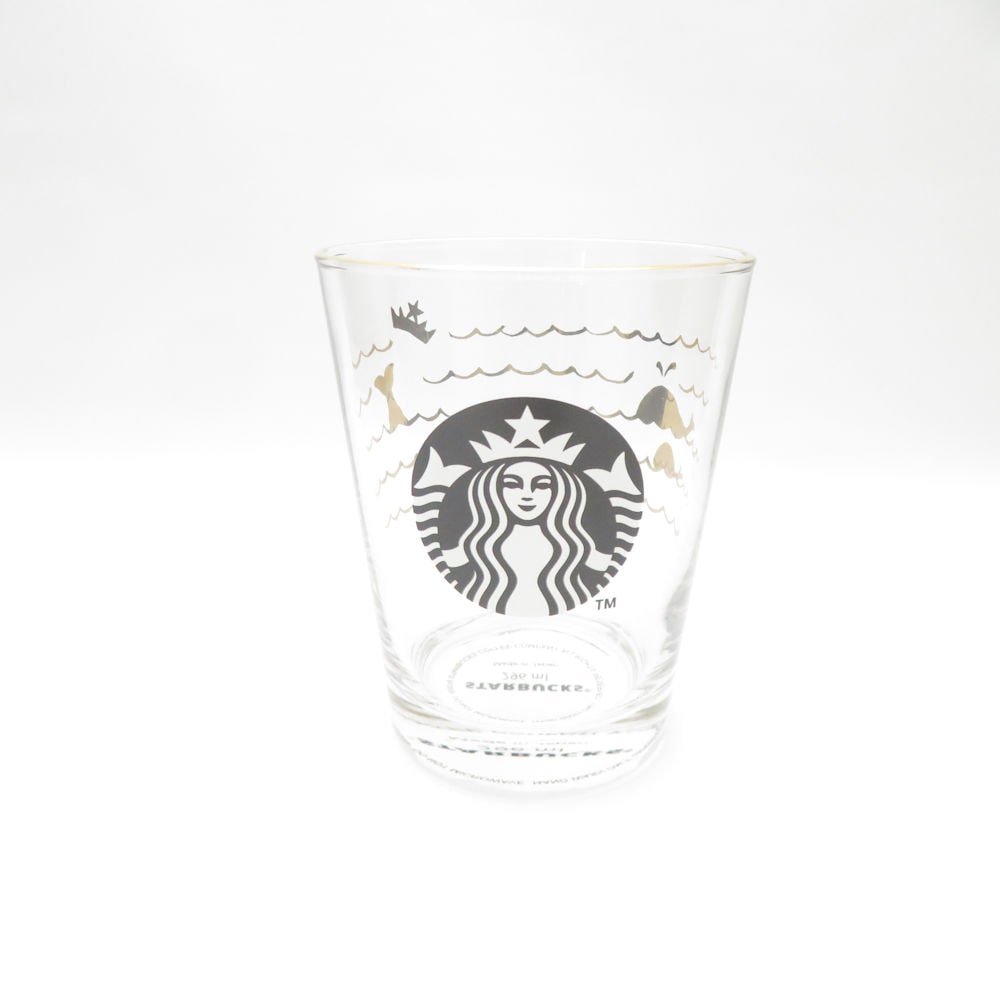未使用 STARBUCKS スターバックス ゴールデンサマー グラス 296ml コップ クジラ SC9013B2 【中古】