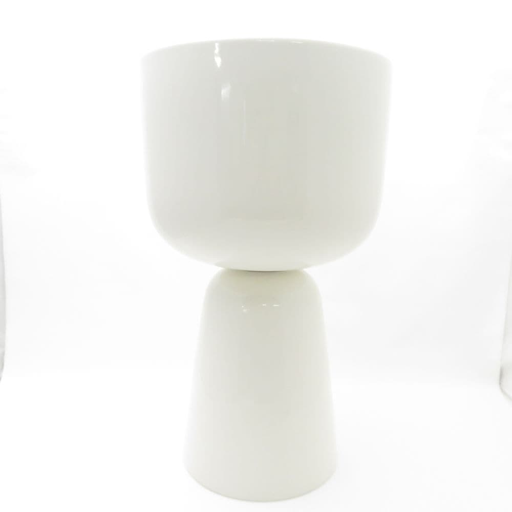 美品 iittala イッタラ ナップラ プラントポット 磁器 400x245mm フラワーベース 花瓶 花びん 白 SC9099Ｚ 【中古】