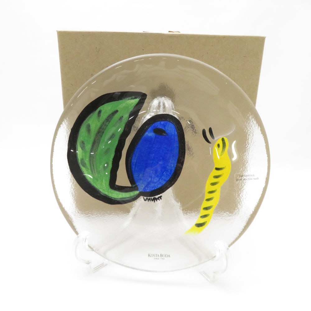 未使用 KOSTA BODA コスタボダ LIMONCINO リモンチーノ 中皿 19cmプレート Small plate レア 希少 SY13368X2 【中古】