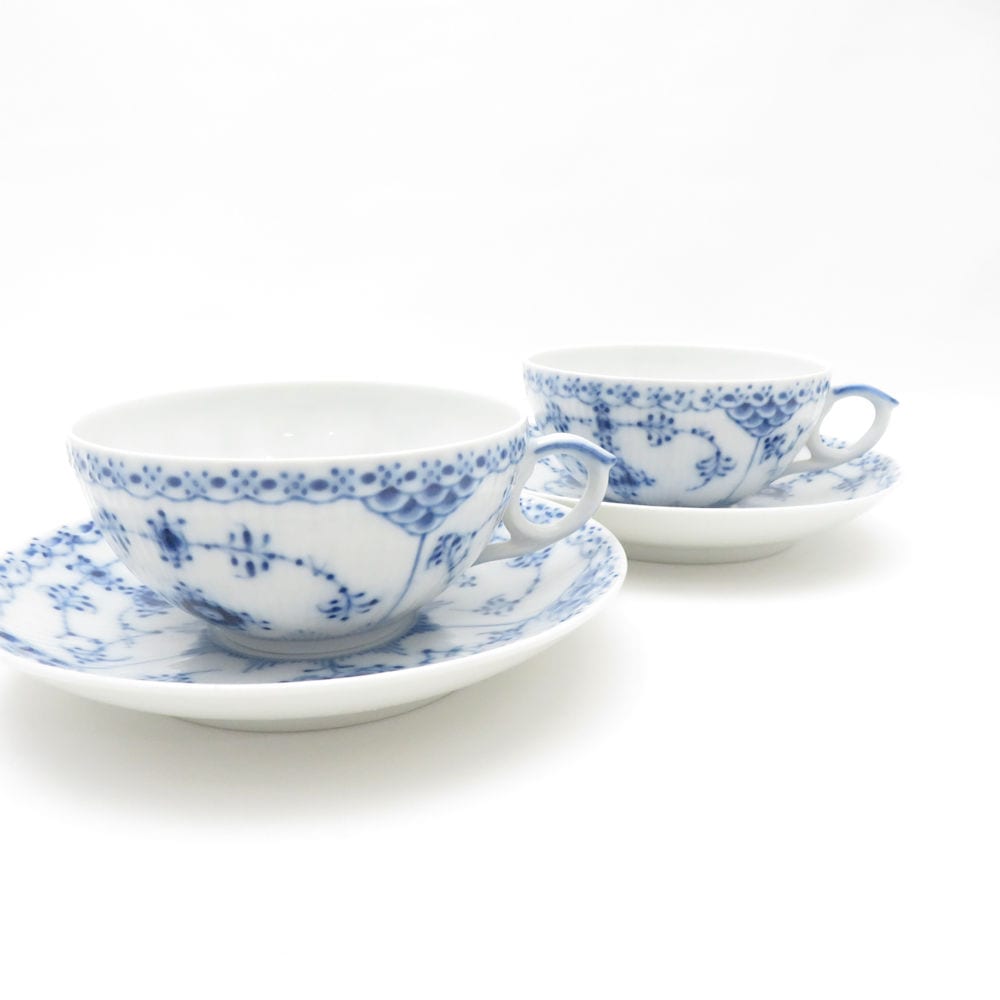 美品 ROYAL COPENHAGEN ロイヤルコペンハーゲン ブルーフルーテッド