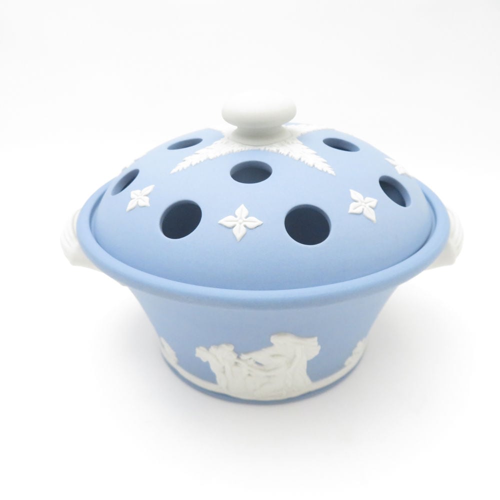 美品 WEDGWOOD ウェッジウッド ジャスパー ポプリポット SM4648A3 【中古】