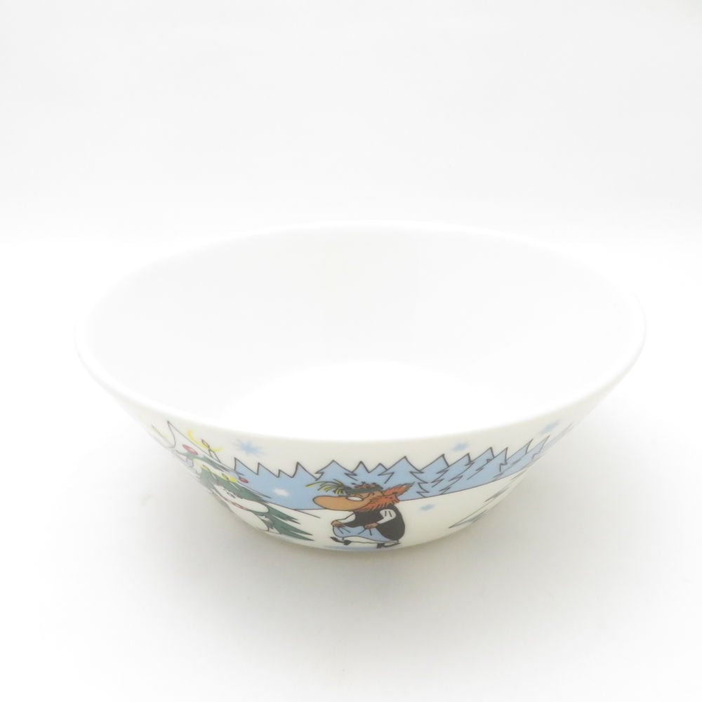 ARABIA アラビア ムーミン 2013年 アンダーザツリー ボウル 14cm ディープ 王冠 旧ロゴ 北欧 SM4666A3 【中古】