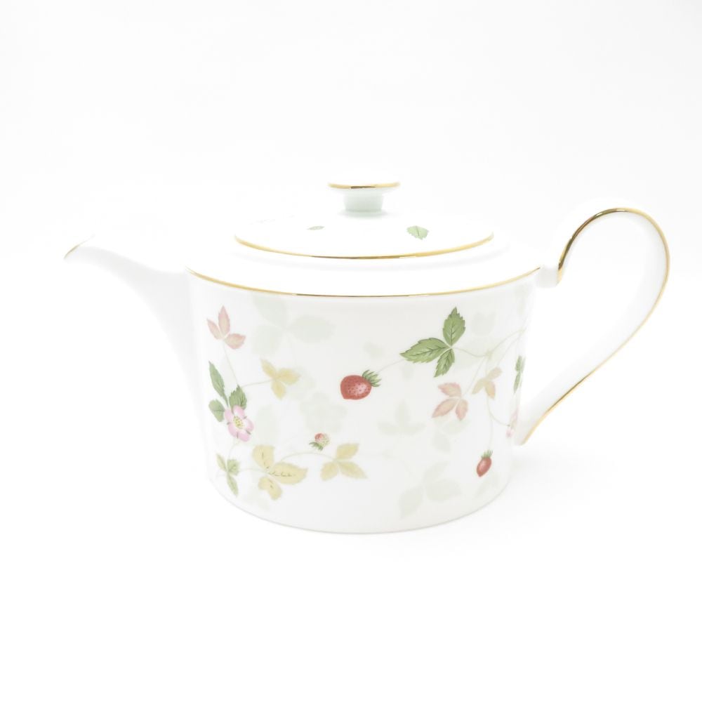 美品 WEDGWOOD ウェッジウッド ワイルドストロベリーパステル ティーポット デルフィ 茶器 SC9139A2 【中古】