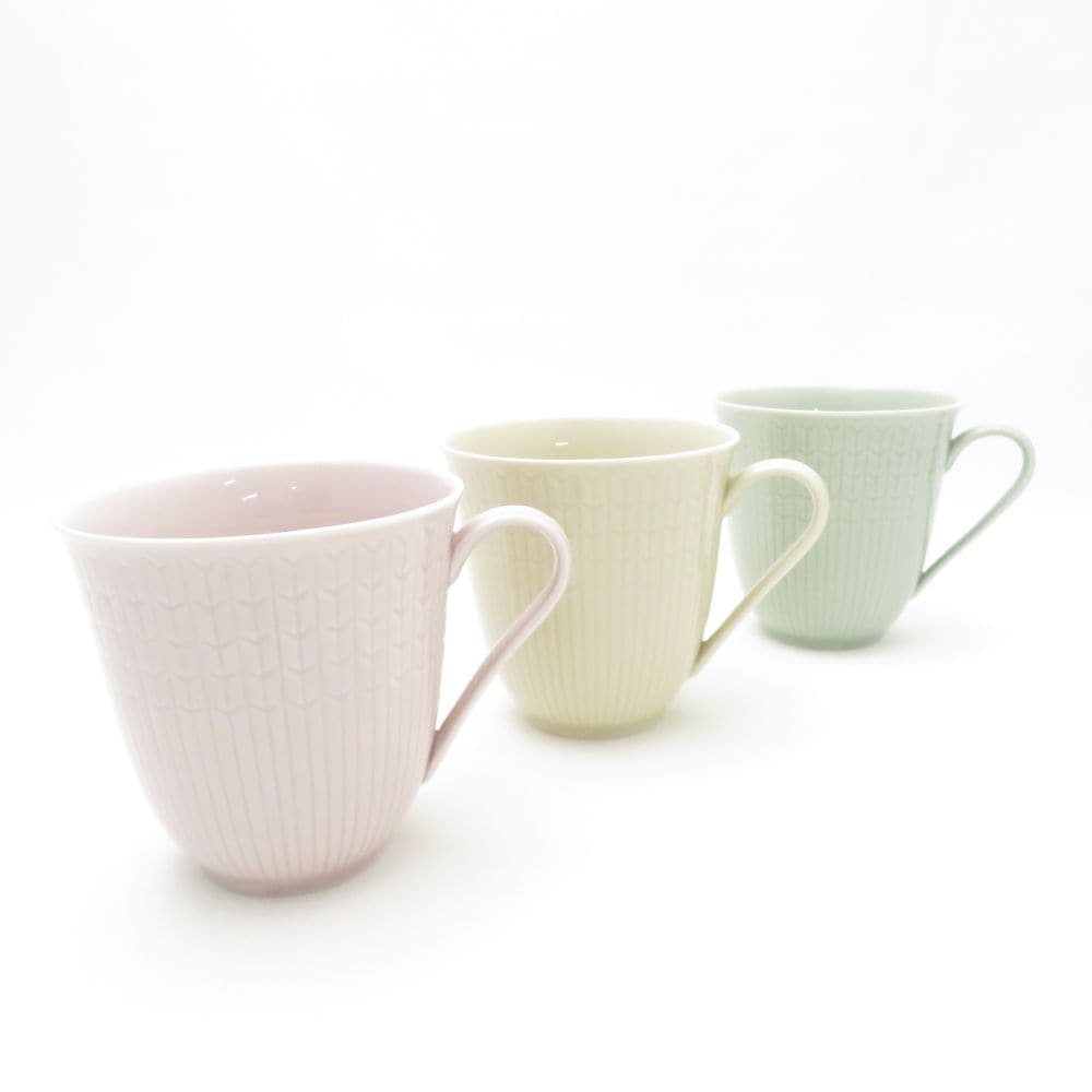 美品 Rorstrand ロールストランド スウェディッシュグレース マグカップ 3点 セット ティー コーヒー 北欧 スウェーデン SU13200F1 【中古】