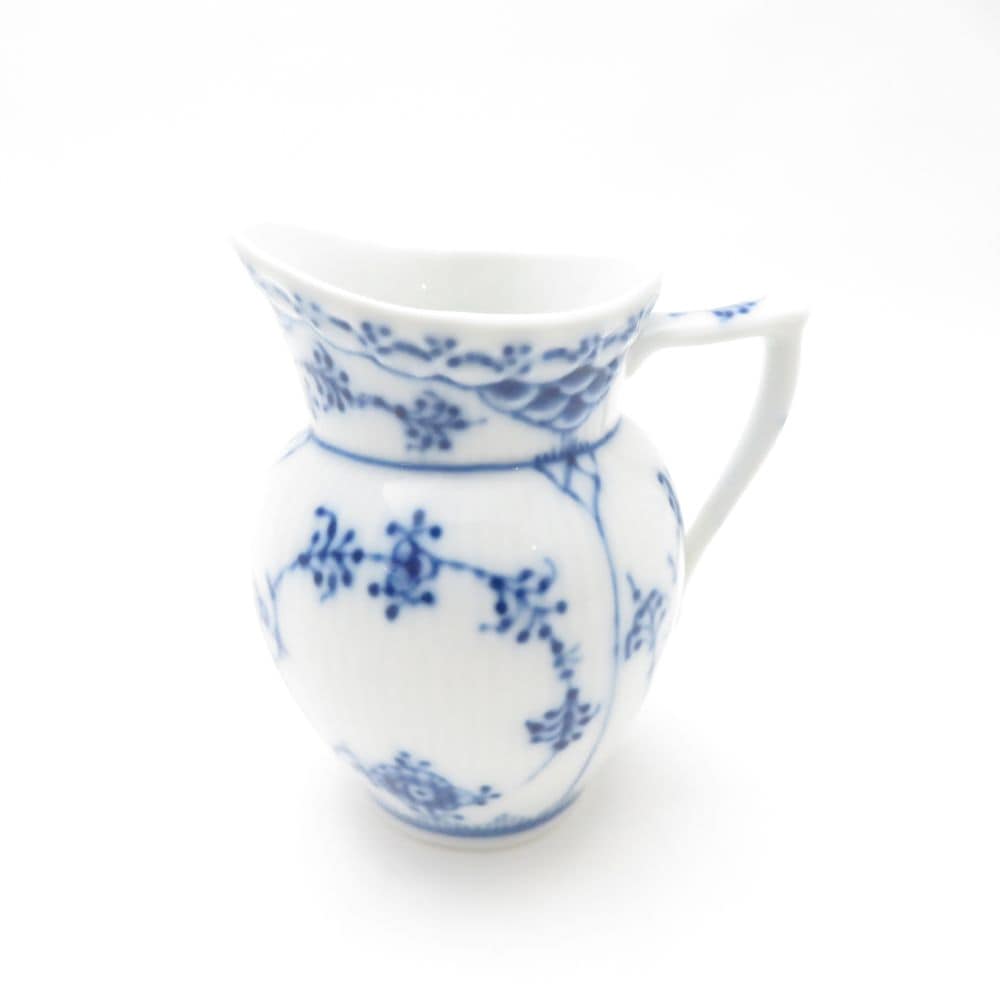 美品 ROYAL COPENHAGEN ロイヤルコペンハーゲン ブルーフルーテッドハーフレース クリーマー クリーム ミルク デンマーク製 SC9120B2 【中古】